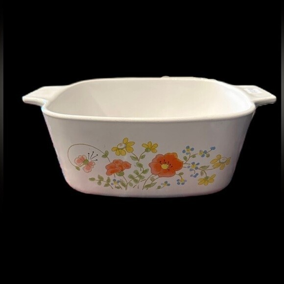 Vintage CorningWare 1.5 Liter Casserole Dish Pan Wildflower - Picture 5 of 13